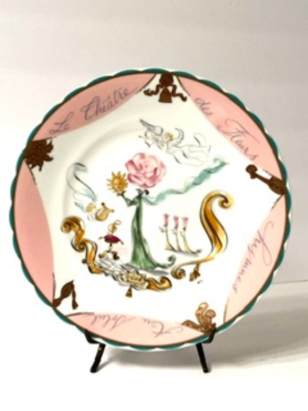 Shiseido Hanatsubaki Club Collector Plate from the 1991 "Le Théâtre des fleurs"